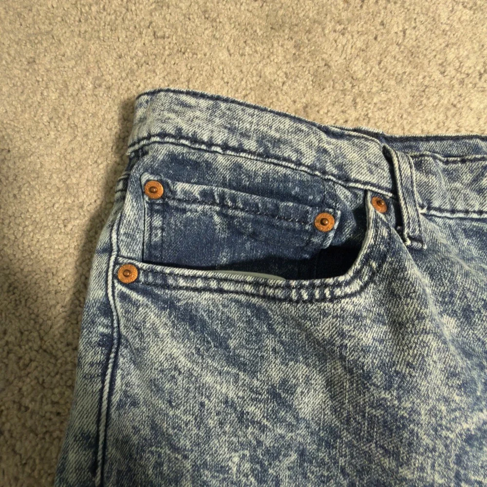 Levi's 541 Athletic Taper Jeans Mens 40x30 Blue Excellent Acid Wash Denim